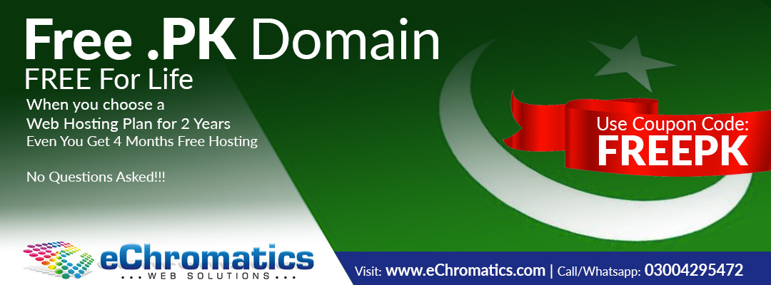 Free PK Domain with Best Web Hosting in Pakistan